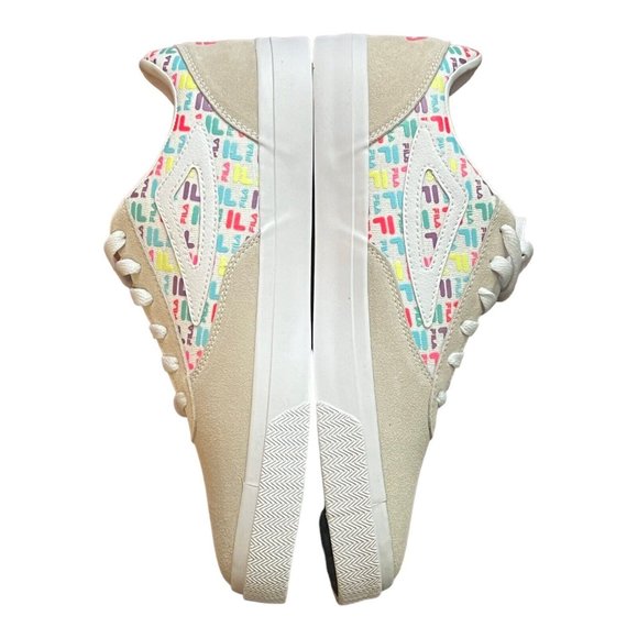 FILA Boarder FX1 Multi White Sneakers Skater Shoes Ladies Size 10 - Picture 6 of 9